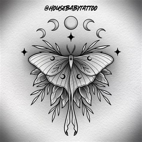 black luna moth tattoo|40 Enchanting Luna Moth Tattoo Designs To Ink